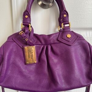 Marc Jacobs Leather Shoulder Bag purple